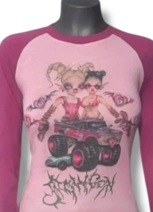 Jazmine Bean With Zheani Long Sleeve Sweater Pink Hoodie Baseball Retro Style Kawaii Gore, marque: Kawaii Gore, état: Très bon état, taille: M / 38 / 10, 39,00 €, 41,65 € Protection acheteurs incluse