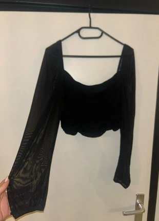 zwarte top, merk: H&M, staat: Heel goed, maat: L / 40 / 12, € 7,00, € 8,05 inclusief Kopersbescherming