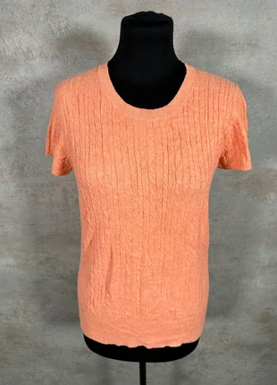 Pull Maille Torsadée Cable Knit Vintage Merona peche texturé taille L, brand: Vintage Dressing, condition: Very good, size: L / 40 / 12, €15.00, €16.45 includes Buyer Protection Pro