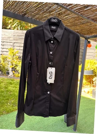 Chemise Dolce & Gabbana – Noire – Neuve avec étiquette, marque: Dolce & Gabbana, état: Neuf avec étiquette, taille: L / 40 / 12, 135,00 €, 142,45 € Protection acheteurs incluse