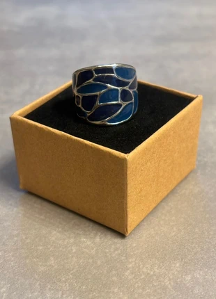 Ring, Emaillering, marque: Sonstiges, état: Très bon état, taille: 18,1 mm, 8,00 €, 9,10 € Protection acheteurs incluse