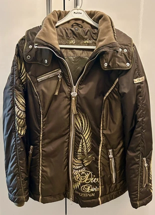 Sportalm vintage ski jas winterjas jack groen/goud maat 40, merk: Sportalm, staat: Heel goed, maat: L / 40 / 12, € 85,00, € 89,95 inclusief Kopersbescherming