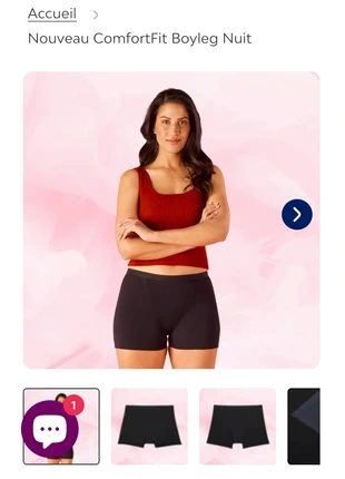 Lot 2 Shorty menstruel / Short de règles Nuit Nana, marca: Nana, estado: Novo com etiquetas, tamanho: S / 36 / 8, €30.00, €32.20 inclui Proteção do Comprador