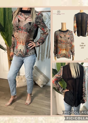 🍦 Blouse beige noire multicolore – Vila – Taille M NeW 🍦, marke: Vila, zustand: Sehr gut, größe: M / 38 / 10, 20,00 €, 21,70 € beinhaltet Vinted-Käuferschutz Pro