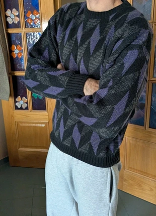 Suéter Vintage de Lana con Estampado de Rombos (Argyle), marca: Melange, estado: Muy bueno, tamaño: M, 15,00 €, 16,45 € Protección al comprador incluida