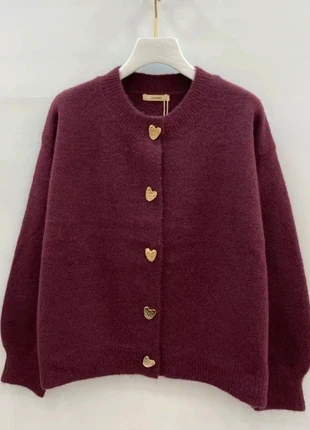 gilet bordeaux boutons coeur taille 40, marque: it Hippie, état: Très bon état, taille: L / 40 / 12, 39,00 €, 41,65 € Protection acheteurs (Pro) incluse