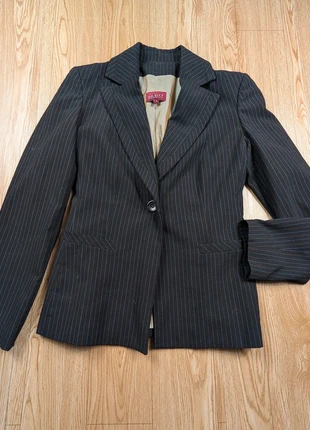 Veste vintage La City noir fines rayures bordeaux et bleu taille 1 S très bon état #300, marca: La City, estado: Muy bueno, tamaño: S / 36 / 8, 6,00 €, 7,00 € Protección al comprador Pro incluida