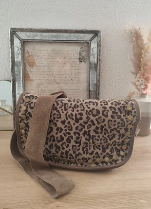 Sac 💯% cuir motif léopard 🐆, brand: The Genuine Leather, condition: New without tags, €42.00, €44.80 includes Buyer Protection
