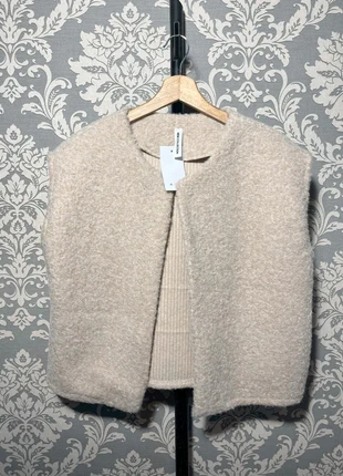Veste sans manches beige taille unique, marca: Boutique Parisienne, estado: Muito bom, tamanho: Tamanho único, €13.99, €15.39 inclui Proteção do Comprador