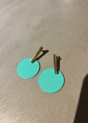 Boucles d’oreilles acier inoxydable cercle turquoise tendance, staat: Heel goed, € 3,00, € 3,85 inclusief Kopersbescherming