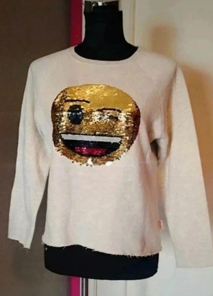 Jersey Zara emoji lentejuelas / Sequin emoji sweater, marque: Zara, état: Très bon état, taille: M / 38 / 10, 19,00 €, 20,65 € Protection acheteurs incluse