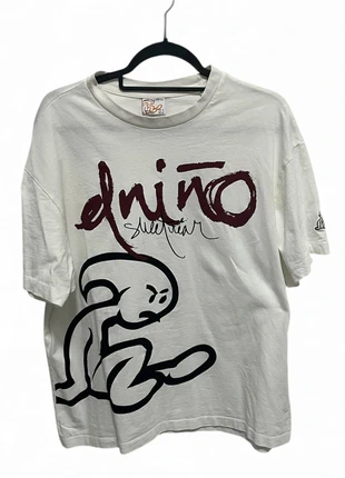 Retro “El Niño” x Bershka Oversized Graphic Tee • White • Size M, marque: El Nino, état: Neuf sans étiquette, taille: M, 10,00 €, 11,20 € Protection acheteurs incluse