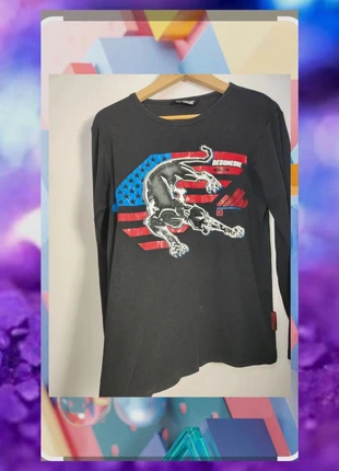 Casual camiseta negra con pantera 🪁, marque: Besomeone, état: Très bon état, taille: 16 ans / 176 cm, 4,90 €, 5,85 € Protection acheteurs incluse