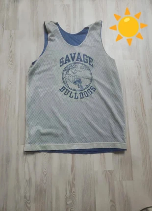 Maillot de Basket bleu et blanc taille M des Savage Bulldogs, marque: A4, état: Bon état, taille: M, 9,99 €, 11,19 € Protection acheteurs incluse
