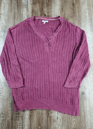 Pull col V boutonné prune Croft & Barrow coton taille XL, marque: Croft & Barrow, état: Très bon état, taille: XL / 42 / 14, 10,00 €, 11,20 € Protection acheteurs (Pro) incluse