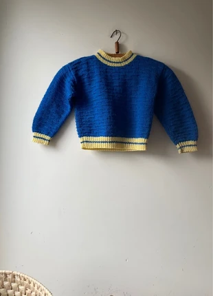 Truitje handgemaakt geel groen., marque: Handgemaakt, état: Bon état, taille: 3 ans / 98 cm, 15,00 €, 16,45 € Protection acheteurs incluse