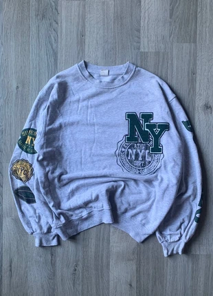 Pull Gris New York Logo Vert Vintage 2000’s y2k, marque: Vintage Dressing, état: Très bon état, taille: S, 15,50 €, 16,98 € Protection acheteurs incluse
