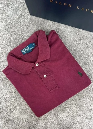 Polo Ralph Lauren bordeaux logo brodé vert L Homme, brand: Ralph Lauren, condition: Very good, size: L, €25.00, €26.95 includes Buyer Protection