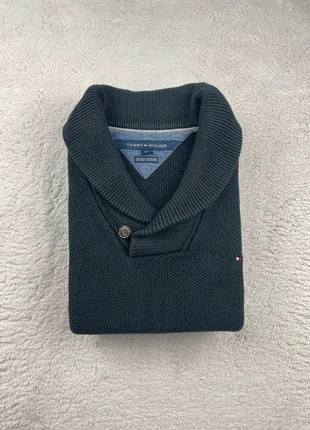Pull en maille à col roulé/camionneur - Tommy Hilfiger - Couleur Noir logo brodé - Taille L Homme, brand: Tommy Hilfiger, condition: Very good, size: L, €34.90, €37.35 includes Buyer Protection Pro