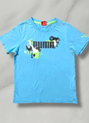 Tee shirt bleu et vert puma taille 5-6 ans, brand: Puma, condition: Very good, size: 5 years / 110 cm, €6.00, €7.00 includes Buyer Protection