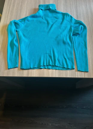 Ralph Lauren rib coltrui • Turquoise • p/l• slim fit stretch• Luxe Knit, merk: Ralph Lauren, staat: Heel goed, maat: M / 38 / 10, € 20,00, € 21,70 inclusief Kopersbescherming