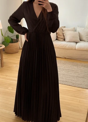 Robe noire décolleté & jupe plissée – New Collection – Taille unique, brand: New Collection, condition: Very good, size: One size, €9.50, €10.68 includes Buyer Protection