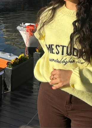 Pull giallo, état: Neuf sans étiquette, taille: M / 38 / 10, 28,00 €, 30,10 € Protection acheteurs incluse