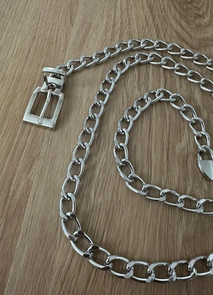 Kettengürtel Taillenkette mit Schnalle Silber Punk (NEU), marque: Ohne, état: Neuf sans étiquette, taille: Ajustable, 9,00 €, 10,15 € Protection acheteurs incluse
