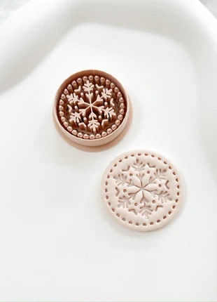 Klei vorm sneeuwvlok rond polymeer klei fimo clay, marca: FIMO, estado: Como novo, €3.00, €3.85 inclui Proteção do Comprador