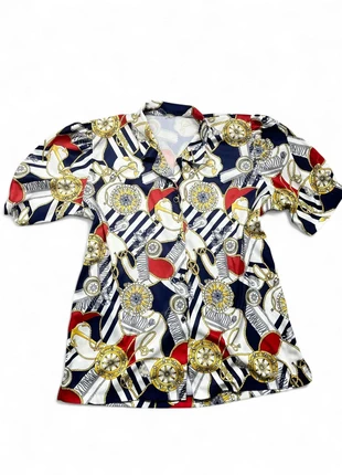 Chemise vintage femme imprimé nautique taille L, brand: Vintage Dressing, condition: Very good, size: L / 40 / 12, €7.00, €8.05 includes Buyer Protection