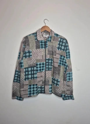 Y2K Teddi Petite Fleece Jacket – Patchwork Print – Size PXL, brand: teddi, condition: Good, size: XL / UK 20-22, £8.99, £10.14 includes Buyer Protection