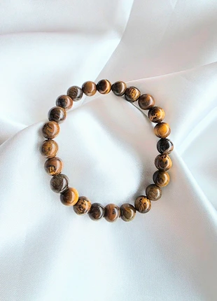 Beau bracelet homme en pierres naturelles d’oeil de tigre_ jamais porté, marque: Silver, état: Très bon état, 10,00 €, 11,20 € Protection acheteurs incluse