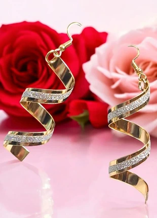 Boucles d'oreilles dorées + strass (acier inox), marca: acier inoxydable, estado: Nuevo sin etiquetas, 5,29 €, 6,25 € Protección al comprador incluida