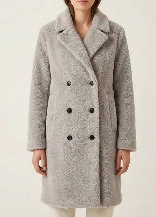 Cappotto Donna 46 Grigio Doppiopetto, merk: Atmosphere, staat: Heel goed, maat: XL / 42 / 14, € 9,00, € 10,15 inclusief Kopersbescherming