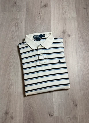 Polo Ralph Lauren Blanc Noir & Bleu / Taille L, marca: Ralph Lauren, estado: Muy bueno, tamaño: L, 14,00 €, 15,40 € Protección al comprador incluida