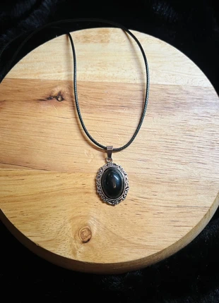 Collier obsidienne noire, marque: Witch, état: Neuf avec étiquette, 4,90 €, 5,85 € Protection acheteurs incluse