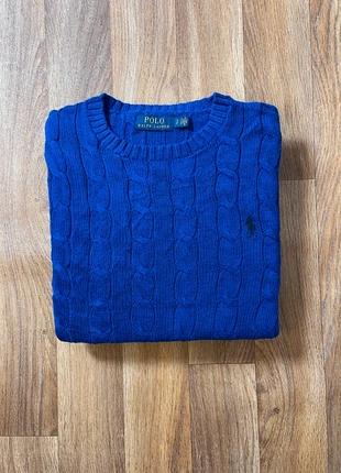 Pull Ralph Lauren Torsadés en Coton col Rond Bleu Royal logo brodé | Taille S | SKU 170, brand: Ralph Lauren, condition: Very good, size: S, €45.57, €48.55 includes Buyer Protection