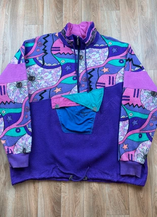 Veste polaire Vintage Retro 90s multicolor crazy fleece Jacket ski | Taille XL, marca: Vintage Dressing, estado: Muito bom, tamanho: XL, €29.00, €31.15 inclui Proteção do Comprador