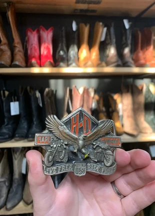 Boucle de ceinture western ceinturon américain country biker oldshool vintage américana, brand: Harley Davidson, condition: Very good, size: Adjustable, €35.00, €37.45 includes Buyer Protection Pro