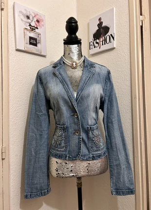 Veste blazer en jeans rétro bohème vintage esprit, brand: Esprit, condition: Very good, size: M / 38 / 10, €22.00, €23.80 includes Buyer Protection Pro