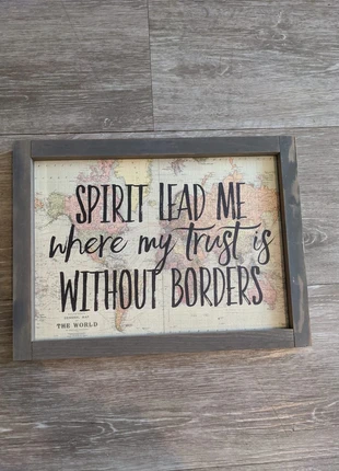 Cadre déco bois – style voyage & inspiration, merk: Voyage, staat: Heel goed, € 5,00, € 5,95 inclusief Kopersbescherming