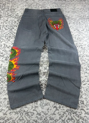 Jean Baggy Brodé Serpent / Style Hip Hop / Taille 40, brand: Denim, condizioni: Ottime, taglia: IT 40 | W30, €49.90, €53.10 include la Protezione acquisti Pro