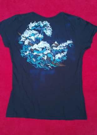 T-shirt customisé "La grande Vague" Hokusaï, marque: sol's, état: Neuf sans étiquette, taille: S / 36 / 8, 18,00 €, 19,60 € Protection acheteurs incluse