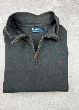 Pull 1/4 zip ralph lauren col camionneur gris foncé taille XL 100% coton ZRL006, brand: Ralph Lauren, condition: Good, size: XL, €44.90, €47.85 includes Buyer Protection