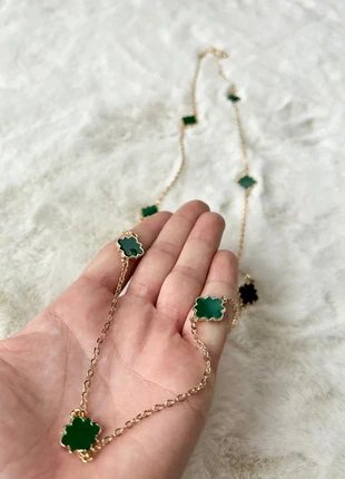 Bijoux femme, collier sautoire vert et doré en acier inoxydable et ajustable, brand: Le Marché, condition: Very good, €9.90, €11.10 includes Buyer Protection Pro