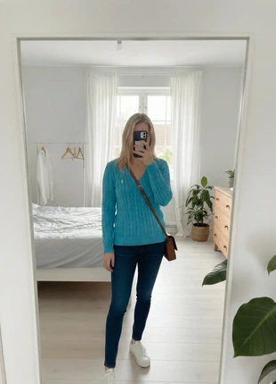 Pull col en v - Torsadé - Ralph lauren - M - Turquoise, brand: Ralph Lauren, condizioni: Ottime, taglia: M / IT 42 / EU 38, €38.00, €40.60 include la Protezione acquisti