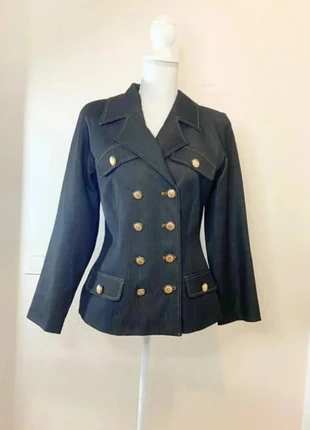 Sendrom - Veste/Blazer en Jean classe avec boutons dorés - Neuve - Style Coquette - Taille 38, brand: sendrom, condizioni: Nuovo con cartellino, taglia: M / IT 42 / EU 38, €22.80, €24.64 include la Protezione acquisti