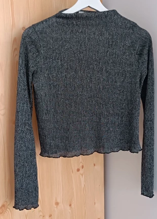 Haut Zara Gris Brillant Taille L – Chic & Festif, marque: Zara, état: Très bon état, taille: L / 40 / 12, 13,00 €, 14,35 € Protection acheteurs incluse