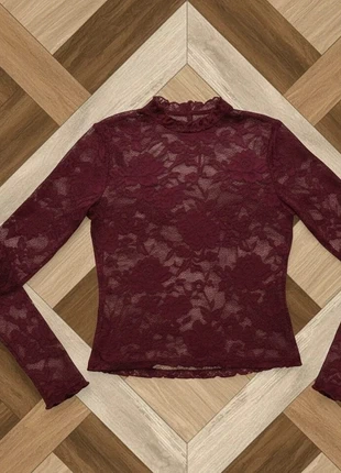 Top/Haut Manches Longues Dentelle Transparent Femme Vintage Chic Sexy Élégant Gothique - Taille S, marque: Vintage Dressing, état: Très bon état, taille: S / 36 / 8, 36,99 €, 39,54 € Protection acheteurs incluse