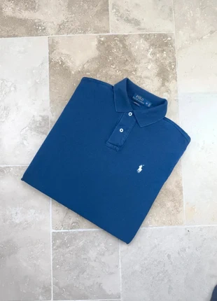 Polo Ralph Lauren - Homme M custom fit - Marine logo blanc - coton piqué, marca: Ralph Lauren, estado: Muito bom, tamanho: M, €33.00, €35.35 inclui Proteção do Comprador Pro